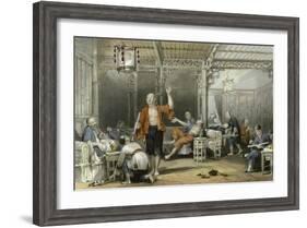 Opium Smokers-Thomas Allom-Framed Art Print