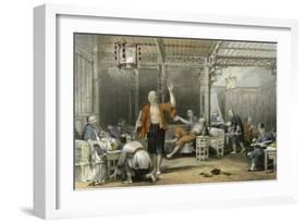 Opium Smokers-Thomas Allom-Framed Art Print