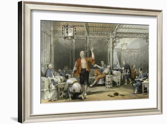 Opium Smokers-Thomas Allom-Framed Art Print