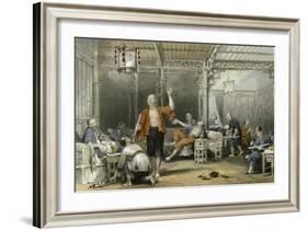 Opium Smokers-Thomas Allom-Framed Art Print