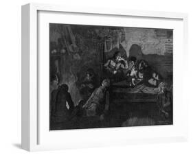 Opium Smoking in the East End of London, 1874-WB Murrey-Framed Giclee Print