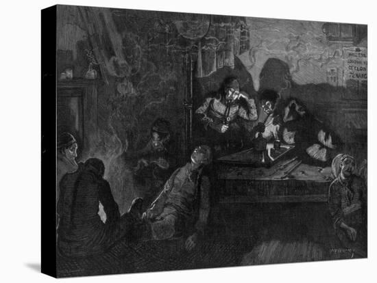 Opium Smoking in the East End of London, 1874-WB Murrey-Stretched Canvas