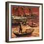 Opium Trade-English School-Framed Giclee Print