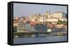 Oporto from the Cais De Ribeira Up Through Hill, Portugal-Mallorie Ostrowitz-Framed Stretched Canvas