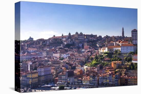 Oporto/Porto Rio Duero District of Colorful Buildings-Terry Eggers-Stretched Canvas