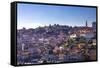 Oporto/Porto Rio Duero District of Colorful Buildings-Terry Eggers-Framed Stretched Canvas