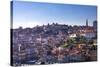 Oporto/Porto Rio Duero District of Colorful Buildings-Terry Eggers-Stretched Canvas