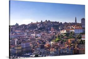 Oporto/Porto Rio Duero District of Colorful Buildings-Terry Eggers-Stretched Canvas