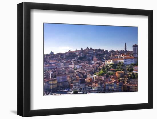 Oporto/Porto Rio Duero District of Colorful Buildings-Terry Eggers-Framed Photographic Print