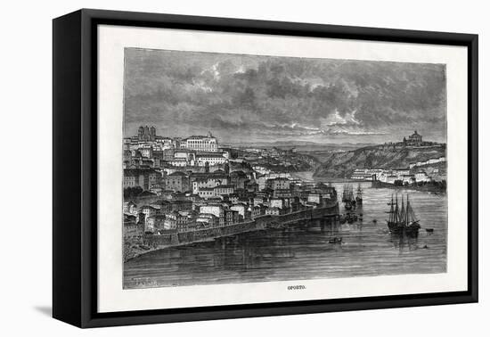 Oporto, Portugal, 19th Century-Taylor-Framed Stretched Canvas