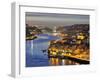 Oporto, Ribeira, UNESCO World Heritage Site at Dusk, Portugal-Mauricio Abreu-Framed Photographic Print