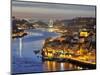 Oporto, Ribeira, UNESCO World Heritage Site at Dusk, Portugal-Mauricio Abreu-Mounted Photographic Print