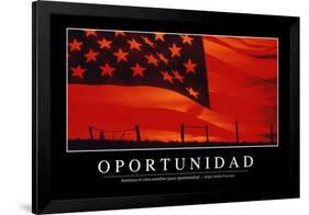 Oportunidad. Cita Inspiradora Y Póster Motivacional-null-Framed Photographic Print