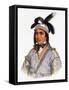 Opothle-Yoholo, a Creek Chief, Illustration from "The Indian Tribes of North America, Vol.2"-Charles Bird King-Framed Stretched Canvas