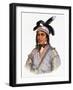 Opothle-Yoholo, a Creek Chief, Illustration from "The Indian Tribes of North America, Vol.2"-Charles Bird King-Framed Giclee Print