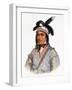 Opothle-Yoholo, a Creek Chief, Illustration from "The Indian Tribes of North America, Vol.2"-Charles Bird King-Framed Giclee Print