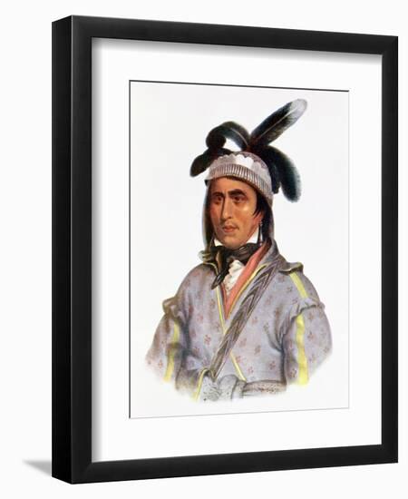 Opothle-Yoholo, a Creek Chief, Illustration from "The Indian Tribes of North America, Vol.2"-Charles Bird King-Framed Giclee Print