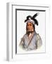 Opothle-Yoholo, a Creek Chief, Illustration from "The Indian Tribes of North America, Vol.2"-Charles Bird King-Framed Giclee Print