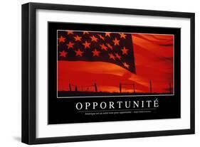 Opportunités: Citation Et Affiche D'Inspiration Et Motivation-null-Framed Photographic Print