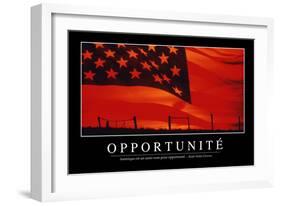 Opportunités: Citation Et Affiche D'Inspiration Et Motivation-null-Framed Photographic Print