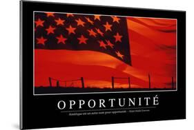 Opportunités: Citation Et Affiche D'Inspiration Et Motivation-null-Mounted Photographic Print