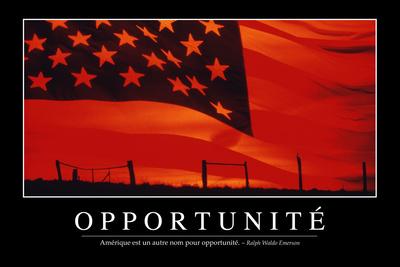 Opportunites Citation Et Affiche D Inspiration Et Motivation Photographic Print Allposters Com