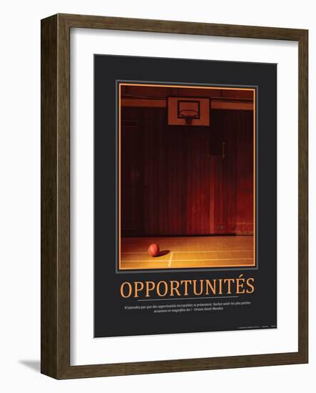 Opportunités (French Translation)-null-Framed Photo