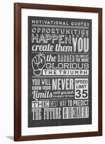 Opportunity Set Black-Vintage Vector Studio-Framed Art Print