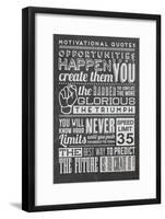 Opportunity Set Black-Vintage Vector Studio-Framed Art Print