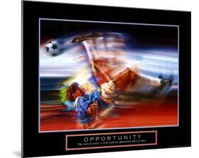Opportunity: Soccer-Bill Hall-Mounted Print