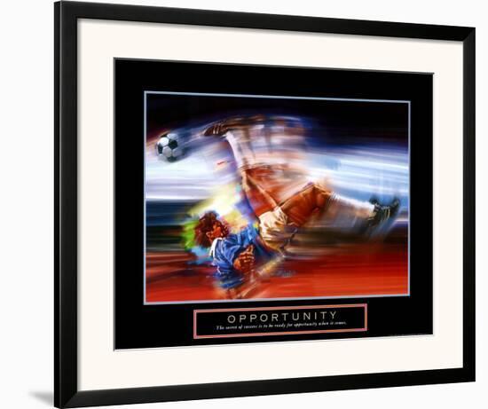 Opportunity: Soccer-Bill Hall-Framed Art Print