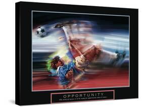 Opportunity - Soccer-Bill Hall-Stretched Canvas