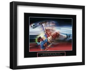 Opportunity - Soccer-Bill Hall-Framed Art Print