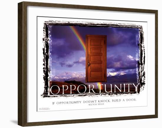 Opportunity-null-Framed Art Print