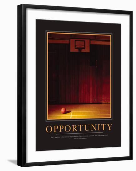 Opportunity-null-Framed Art Print