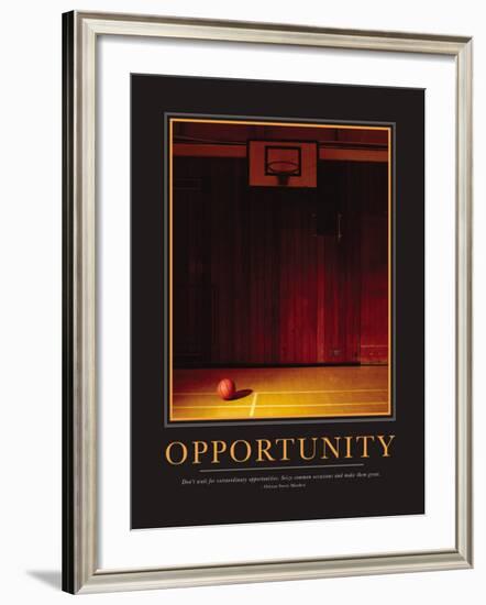 Opportunity-null-Framed Art Print