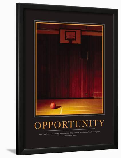 Opportunity-null-Lamina Framed Art Print