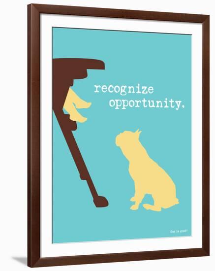 Opportunity-Dog is Good-Framed Art Print