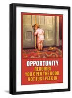 Opportunity-null-Framed Art Print