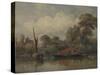 Opposite My House at Barnes, 1862-Edward William Cooke-Stretched Canvas