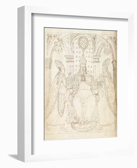 Opposite Title Page of 'Life of William of Wykeham' by Thomas Martin, London 1597-null-Framed Giclee Print