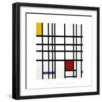 Opposition of Lines: Red and Yellow-Piet Mondrian-Framed Giclee Print