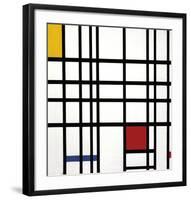 Opposition of Lines: Red and Yellow-Piet Mondrian-Framed Art Print