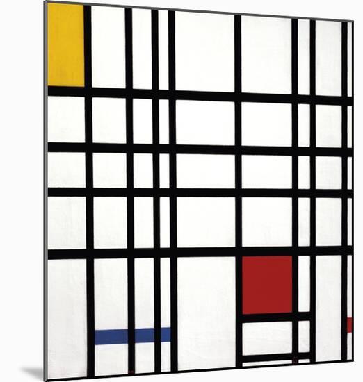 Opposition of Lines: Red and Yellow-Piet Mondrian-Mounted Art Print