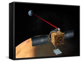 Optical Communications System on NASA's Mars Telecommunications Orbiter-Stocktrek Images-Framed Stretched Canvas