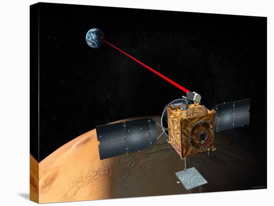 Optical Communications System on NASA's Mars Telecommunications Orbiter-Stocktrek Images-Stretched Canvas