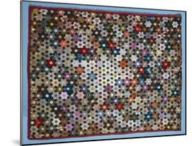 Optical Flower Puzzle Quilt, 1854 (Silk)-American-Mounted Giclee Print