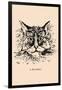 Optical Illusion Puzzle: Cat and Butterfly-null-Framed Art Print