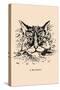 Optical Illusion Puzzle: Cat and Butterfly-null-Stretched Canvas