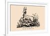 Optical Illusion Puzzle: Stag and Dog-null-Framed Art Print